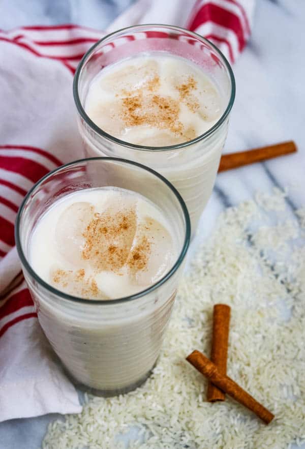Horchata, a Mexican rice drink recipe.
