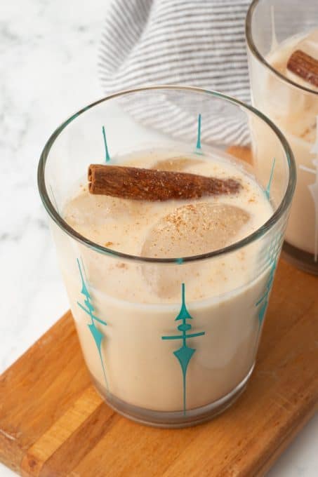 Cinnamon, milk, rice and water make this easy Mexican drink.