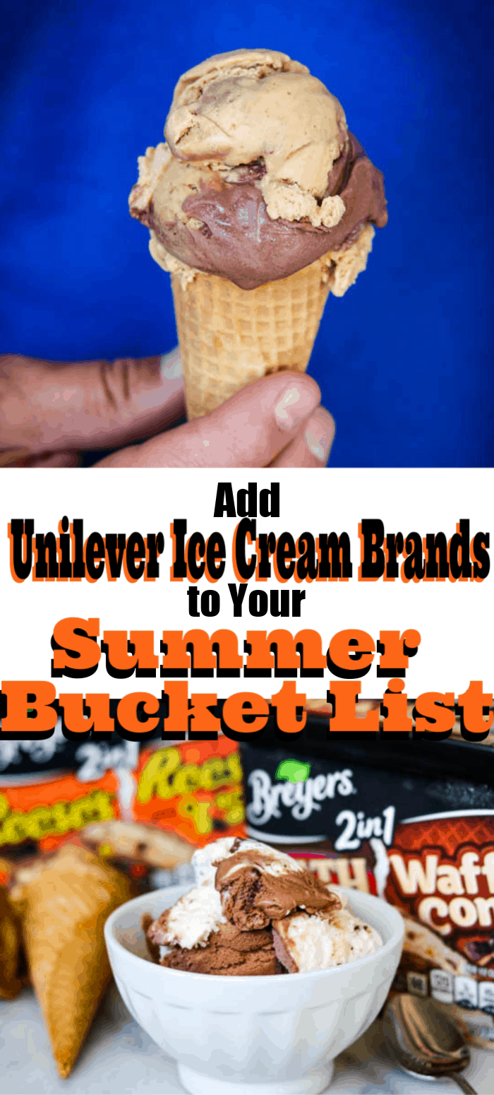 Cone of ice Cream and Unilever Ice Cream Brands.