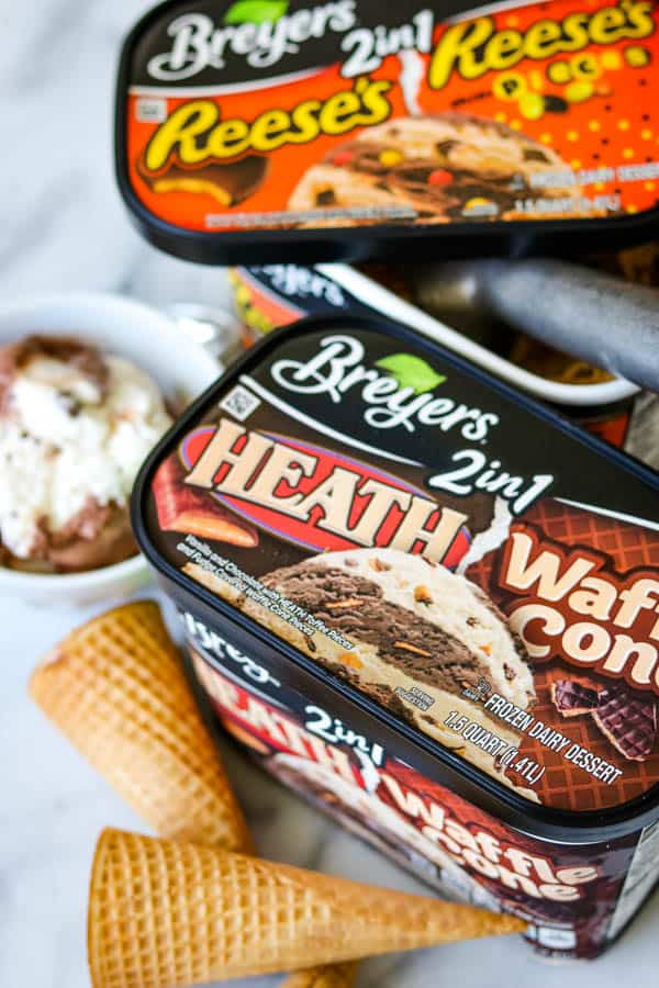 Breyer's Reese's 2 in 1 and Health Waffle Cone