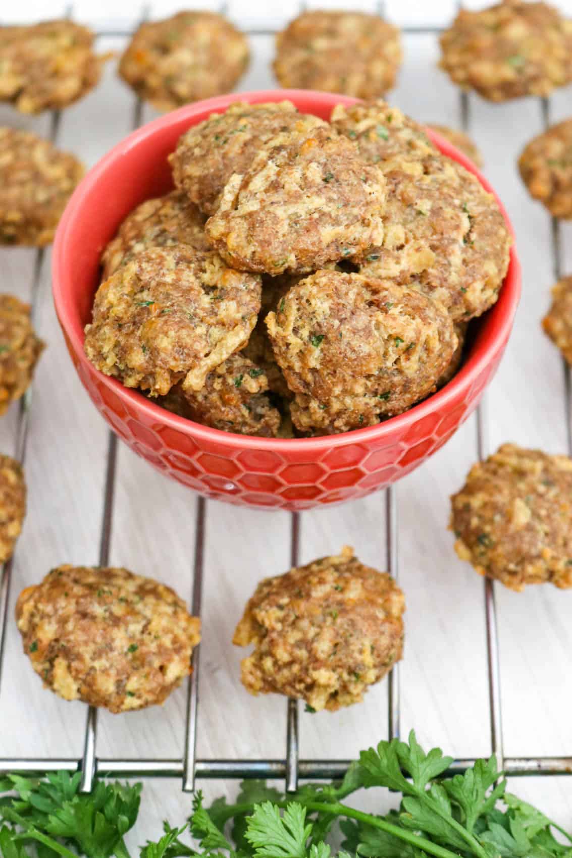 Homemade Chicken and Cheese Dog Treats.