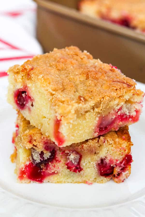 Cranberry Coffee Cake - just the right amount of tart with the right amount of sweet.