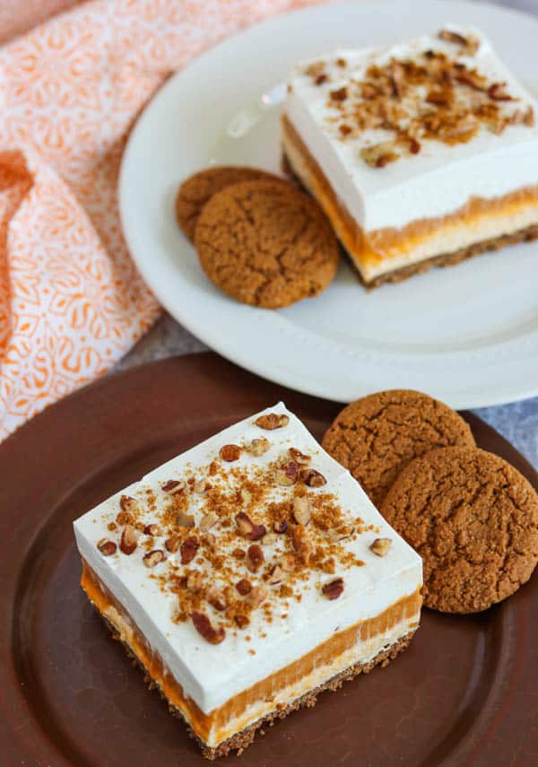 No Bake Pumpkin Dream Bars