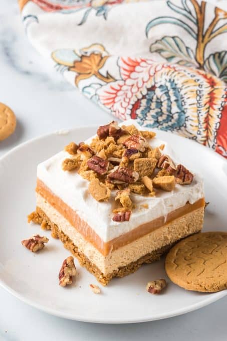 Pumpkin Bars with layers.