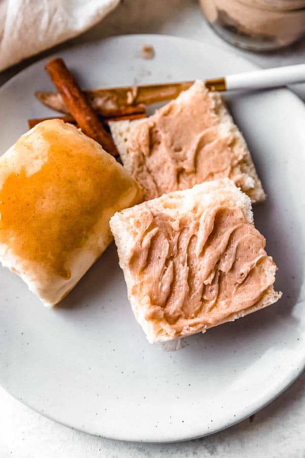 Easy Cinnamon Honey Butter and Texas Roadhouse Rolls.