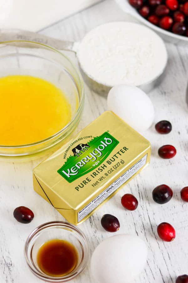 Kerrygold Pure Irish Butter for Easy Cranberry Pie Recipe