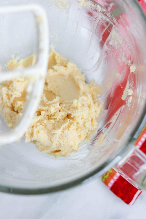 Dough for classic Spritz cookies. Spritz Cookie dough