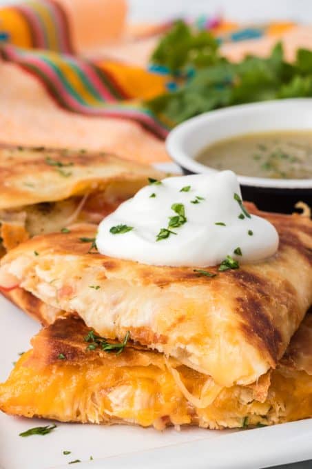 Cheesy Chicken Quesadilla