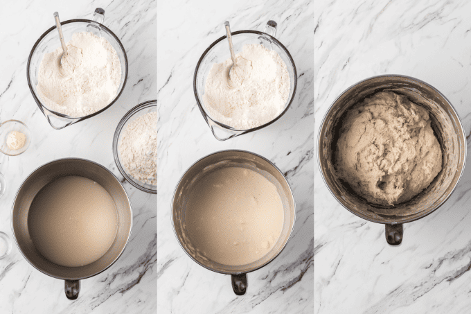 First set of Italian Bread process photos.