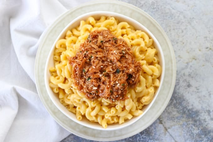 BBQ Pork Mac & Cheese