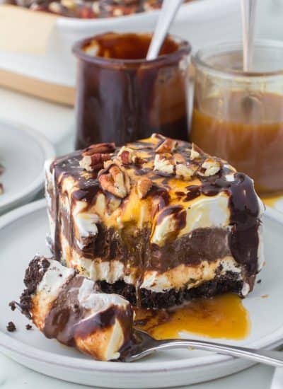 You'll enjoy caramel, Pecans and chocolate in every bite of this easy Turtle dessert