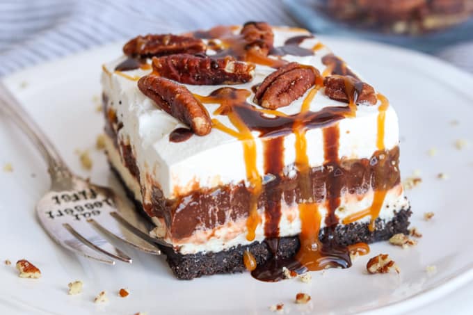 No Bake Turtle Dream Bars-image