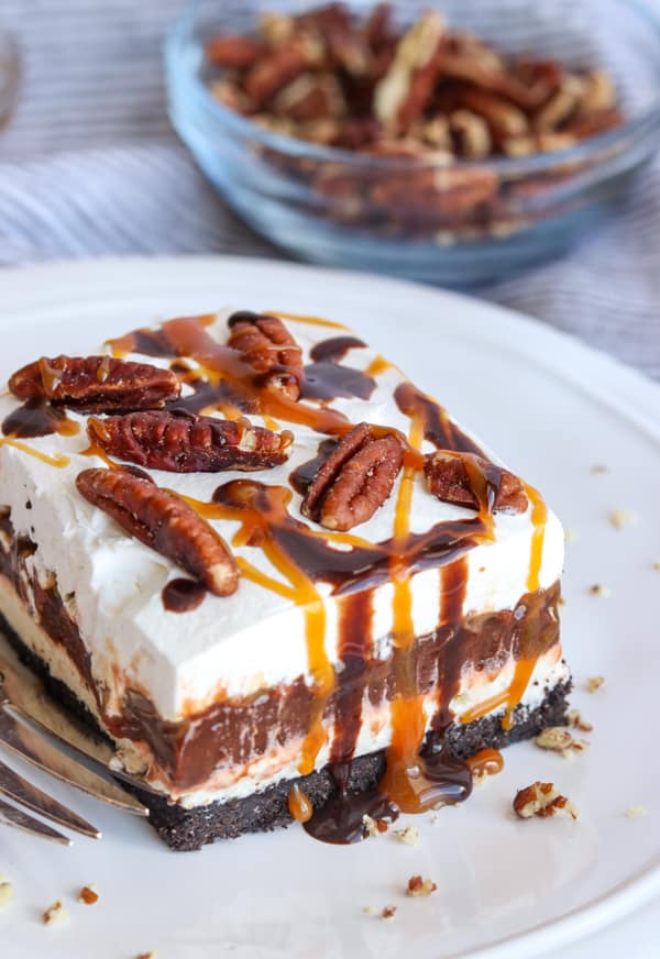 No Bake Turtle Dream Bars.