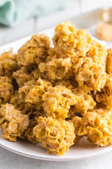 No Bake Peanut Butter Cornflake Cookies