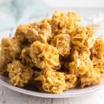 No Bake Peanut Butter Cornflake Cookies