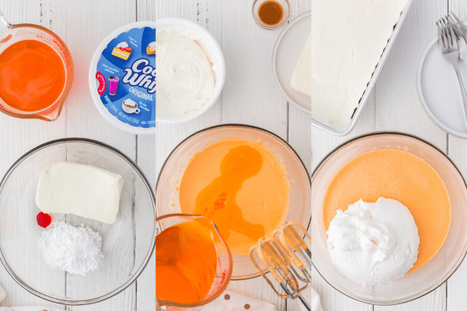Making the orange cream layer for Creamsicle Dream Bars.