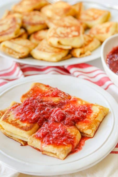 How to Make Strawberry Cheese Blintzes.