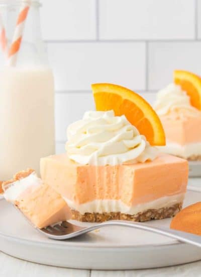 No Bake Orange Creamsicle Dream Bars