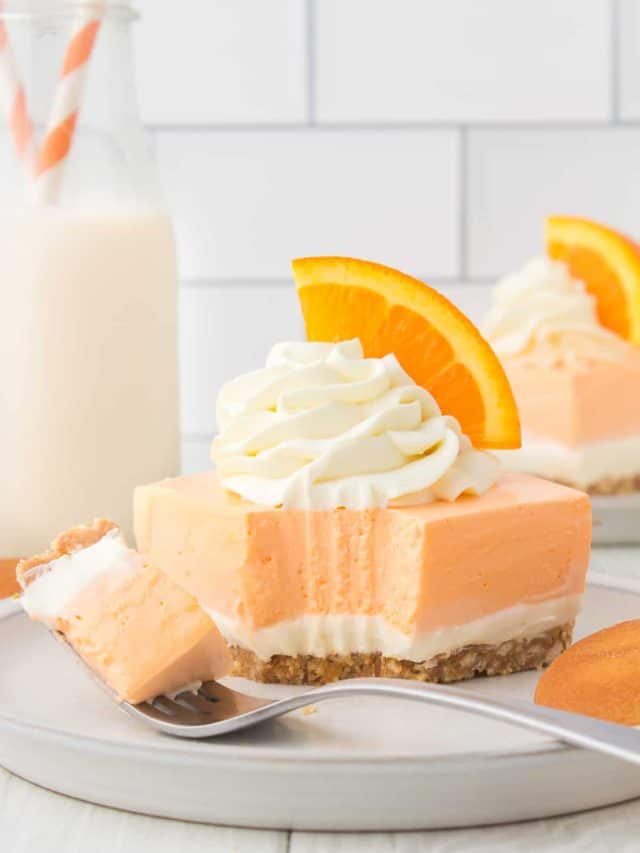 NO BAKE Orange Cream Dream Bars