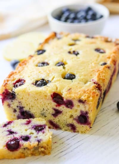 How to make a Lemon Blueberry Loaf.