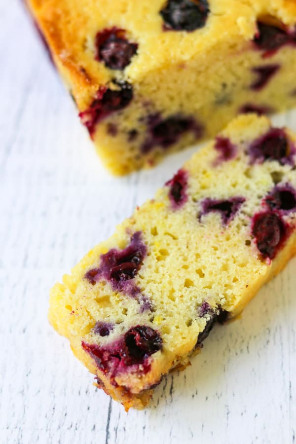 Plum fresh blueberries make this easy lemon blueberry loaf one you'll make again and again. Blueberries and lemon combined to make an easy quick bread.