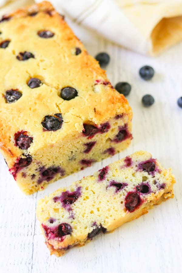 Use either fresh or frozen blueberries to make this loaf of bread with lemon.