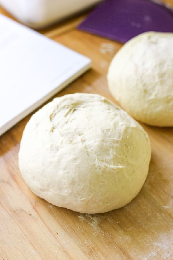 Dough ready to make pizza! One recipe that makes 3 pizza crusts.