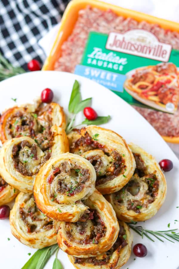 Sausage Cranberry Brie Bites