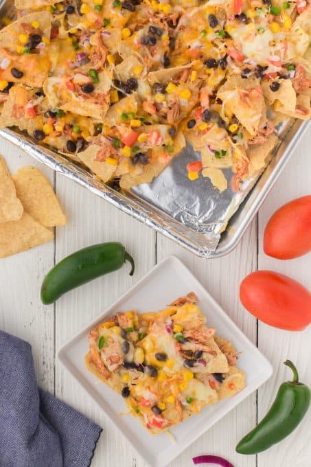 Nachos with ALL the toppings.
