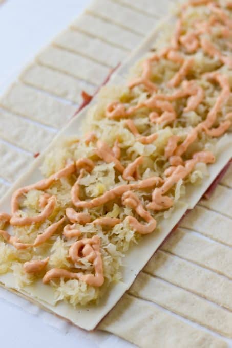 Marie's Thousand Island Dressing on sauerkraut.