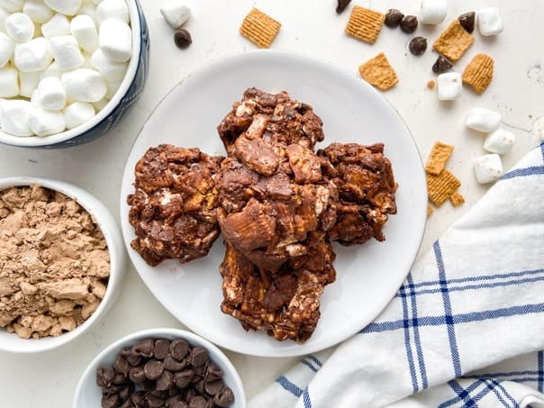 Easy NO BAKE Peanut Butter S’Mores Cookies | 365 Days of Baking