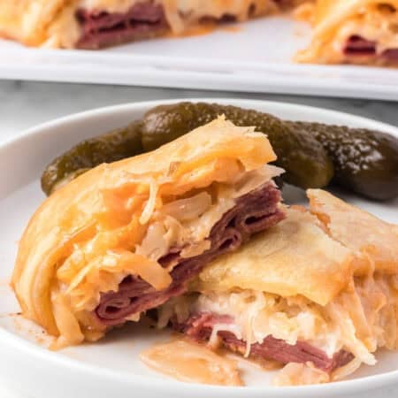 Reuben Braid on a plate.