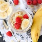 Almond Banana Overnight Oats.