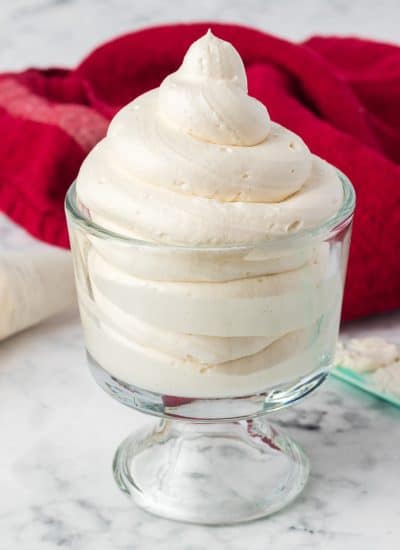 Stabilized Whipped Cream - perfect Cool Whip substitute.