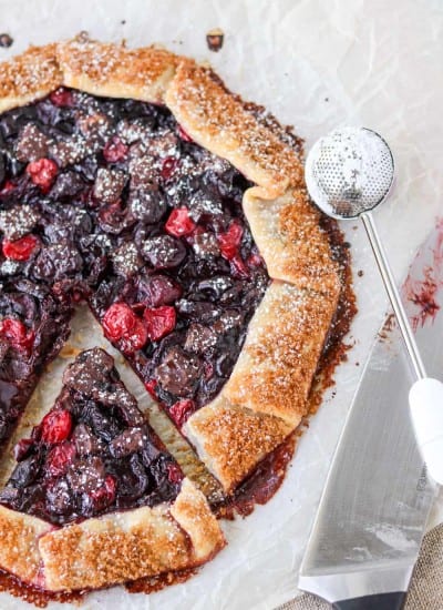 Cherry and Dark Chocolate Galette.