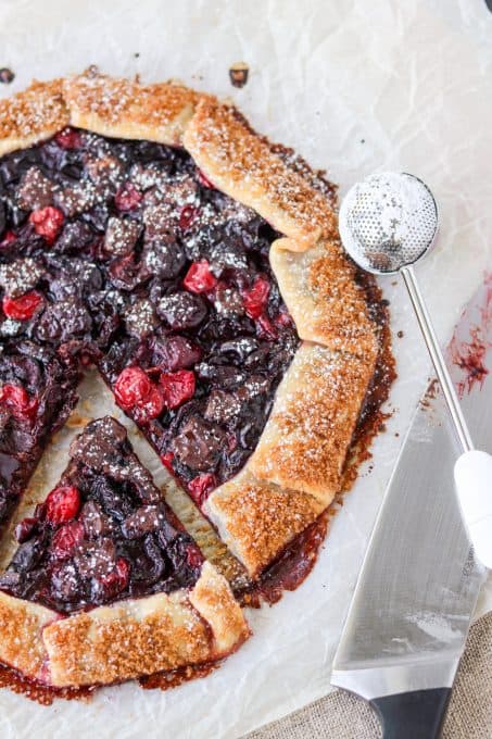 Cherry and Dark Chocolate Galette.