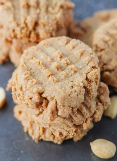 3 Ingredient Sugar Free Peanut Butter Cookies