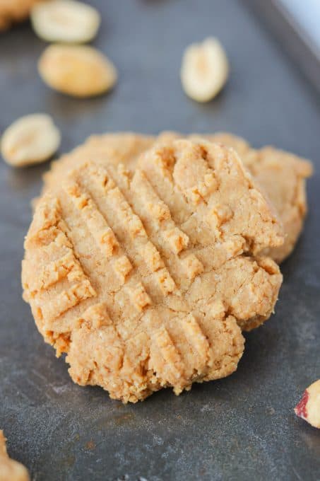 Easy Peanut Butter Cookies with Stevia!