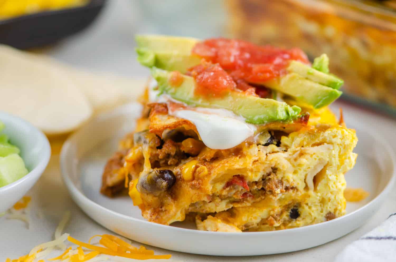 Easy Mexican Breakfast Casserole (Make-ahead!)