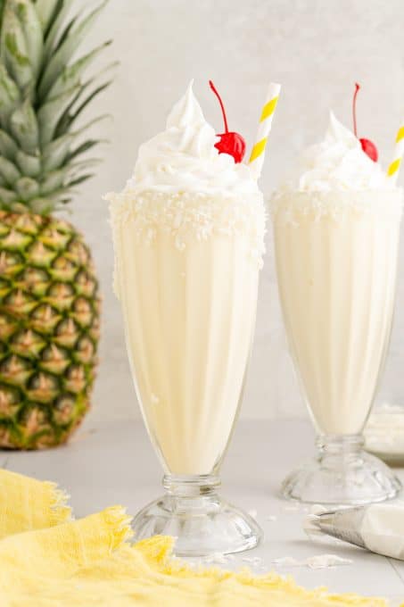 Pina Colada Milkshakes