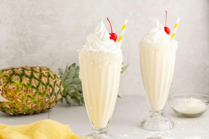 Pina Colada Milkshakes