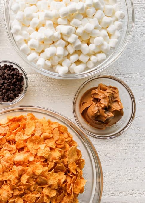 Ingredients for cornflake cookies.