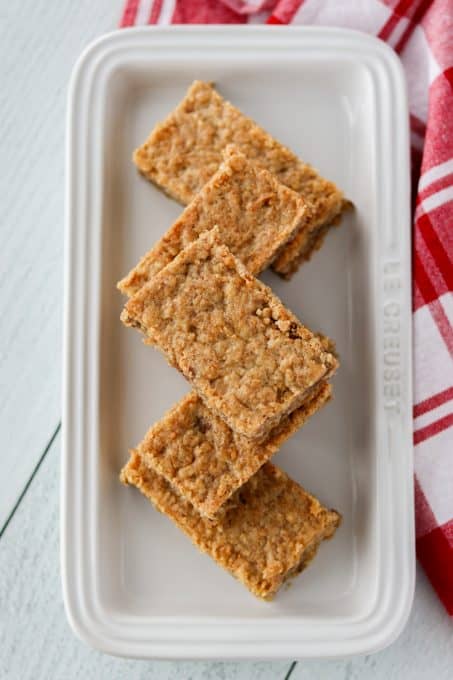 Cookies Bars made of Oatmeal, Toffee, and Coconut.