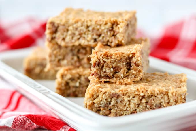 Cookie Bars with Toffee, Oatmeal, and Coconut