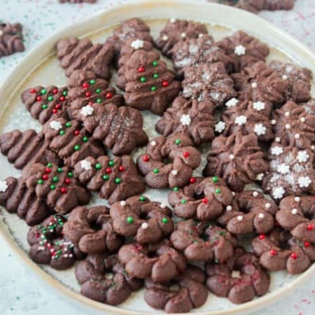 Chocolate Spritz Cookies