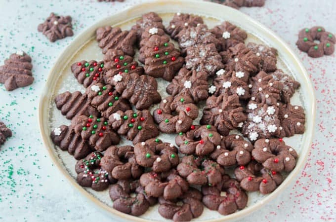 Chocolate Spritz Cookies