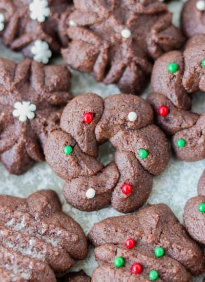 Chocolate Spritz Cookies