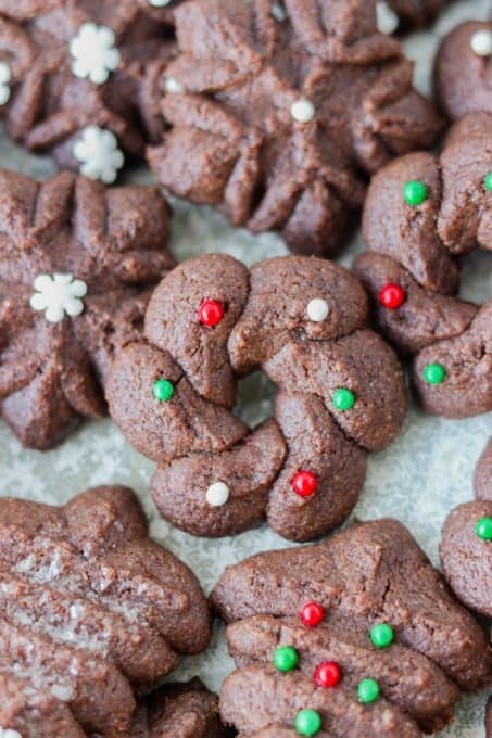 Chocolate Spritz Cookies