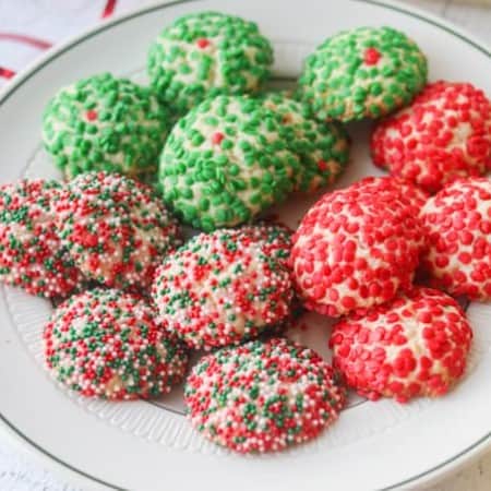 Christmas Sprinkle Cookies