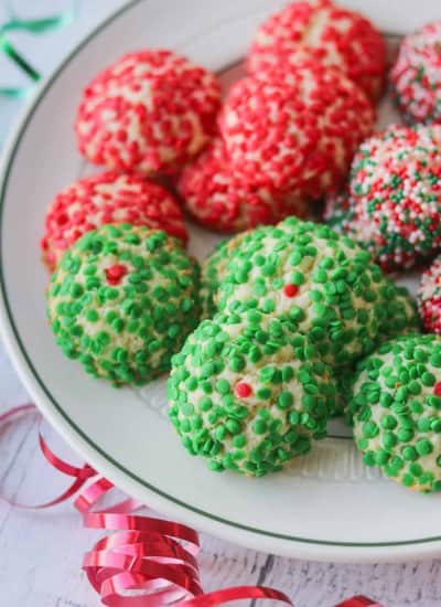 Christmas Sprinkle Cookies